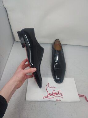 Christian Louboutin Greg on MENS Flat Patent Leather Shoe